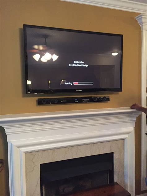Mounting tv over fireplace. Tape a thermometer in the middle (approximately) of the area where you want to hang your TV. Start your fireplace and let it burn for a few hours. Examine the thermometer and check the temperature. If the temperature exceeds 38°C, the heat is too high to place your TV over the fireplace. If it is below that, you can safely … 