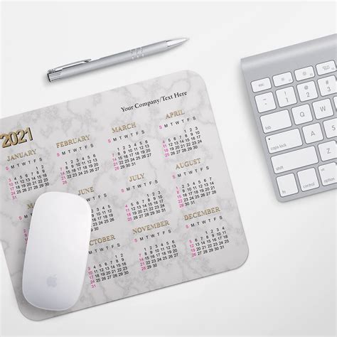 Mouse Pad Calendar 2022