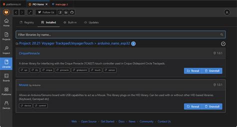 Mouse h library.  Before purchasing I have validated that this board is compatible with the M...