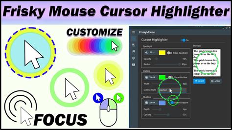 Mouse pointer circle for presentation. 0.  Highly customizable highlighter.  This is ...