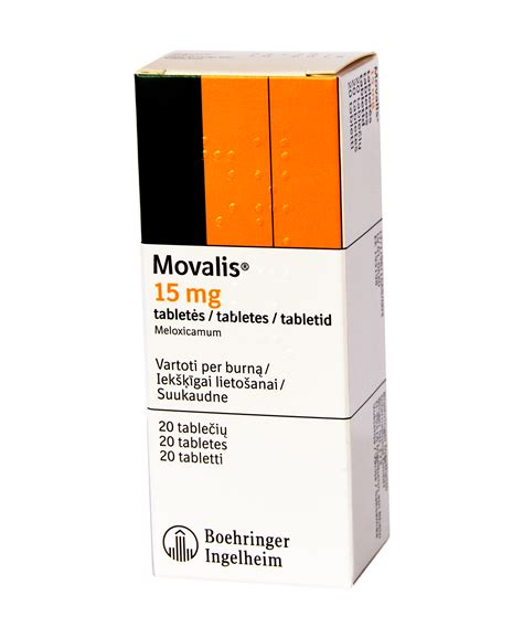 Movalis 15mg tabletės N20 - Vaistai.lt