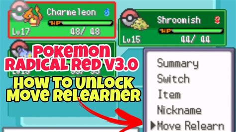 Move relearner radical red. But here is the trick: you cannot re-teach the randomised level-up move in Crater Town move relearner; it will just learn the original move instead; so teach randomised move only if you think that move would be useful. In Gengar's case, the move relearner guy will teach Dark Pulse whether you opt to teach Moongeist Beam or not. Basically it ... 