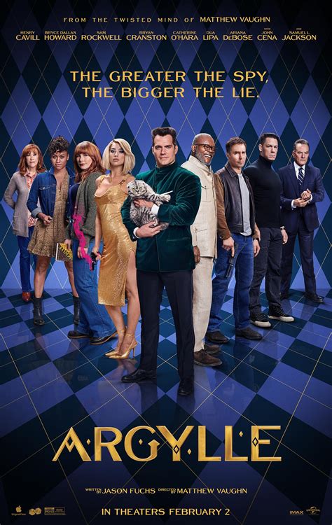 Movie argyle. The cast of Argylle is absolutely stacked, and all of the talented actors have a blast with the characters they are given.. The new film from Universal Pictures and Apple TV+ follows Elly Conway, an author whose fictional book series centered on a super spy named Agent Argylle is all the rage. Little did she realize that the events in her writing are … 