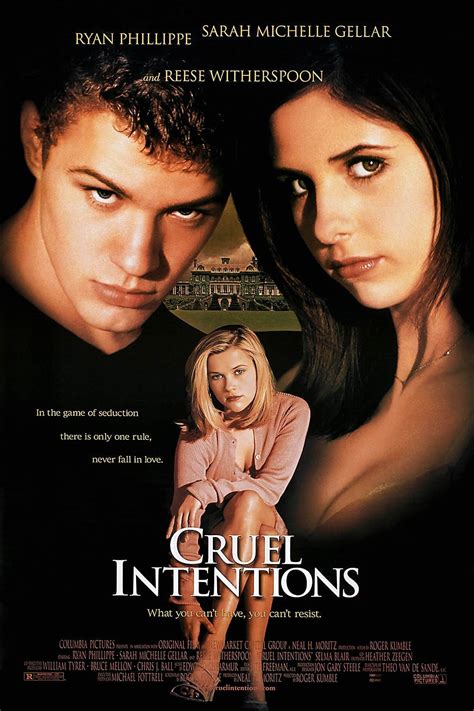 Movie cruel intentions. “Cruel Intentions,” the 1999 teen drama which celebrates its 25th anniversary this week, tells the story of spiteful stepsiblings Kathryn Merteuil (Sarah Michelle Gellar) and Sebastian Valmont ... 