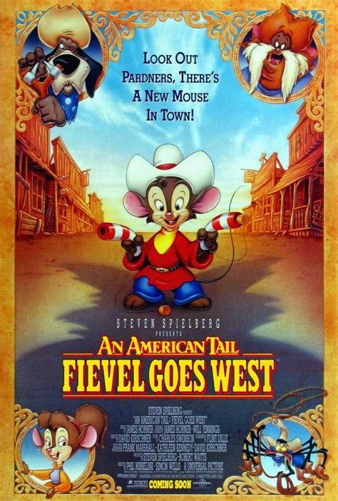 Movie fievel goes west. An American Tail: Fievel Goes West: Directed by Phil Nibbelink, Simon Wells. With Phillip Glasser, James Stewart, Erica Yohn, Cathy Cavadini. Fievel's family decides to move out to the West, unaware that they are falling into a trap perpetrated by a smooth-talking cat. 