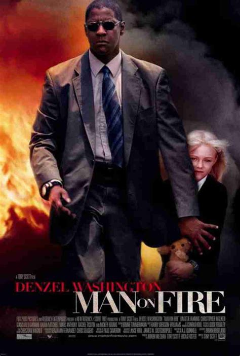 Movie man on fire. Man on Fire is a 2004 action thriller film[4] directed by Tony Scott from a screenplay by Brian Helgeland, and based on the 1980 novel of the same name by A. J. Quinnell. The novel had previously been adapted into a feature film in 1987. In this American-British-Swiss-Mexican co-production, Denzel Washington … 