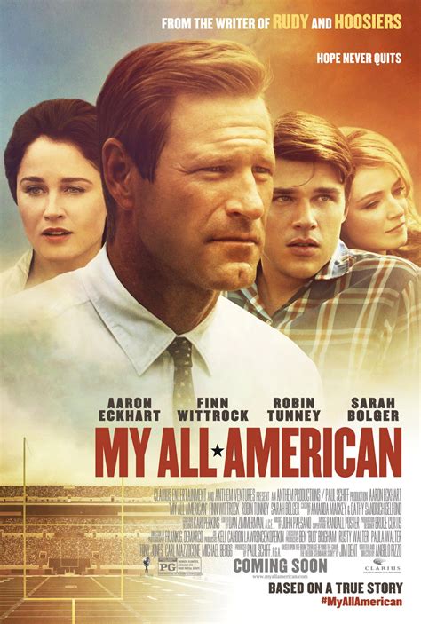 Movie my all american. Set to premiere in October 2015, "My All-American" is a movie that retells the story of Freddie Steinmark, a member of the 1969 Texas Longhorn national championship team, who was diagnosed with cancer. Leah Hannah Vann. Jul 14, 2015. University of Texas. 