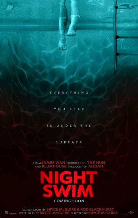 Movie night swim. The Big Picture. 2023 introduced us to new horror films and filmmakers, and 2024 looks to continue the trend with the release of Night Swim directed by Bryce … 