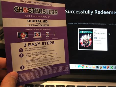 Movie redeem codes. With Redeem Digital Movie, you can redeem and watch movies on any device when you input your code. It's quick and simple! 