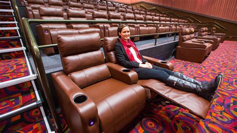 Movie theater with recliner seats. Home Theater Seating Seats, Movie Theater Chairs Theater Recliner with 7 Colors Ambient Lighting, Lumbar Pillow, Touch Reading Lights, Tray Table (Black, Row of 3) 67. $1,89819. Save $110.00 with coupon. FREE delivery Mar 18 - 21. 