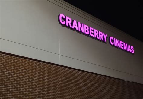 Cranberry Township Movie listings and showtimes for movies now playing. Your complete film and movie information source for movies playing in Cranberry Township. tribute ... MovieScoop Cranberry Cinemas. 20111 Route 19 STE 310, Cranberry Township, Pennsylvania, 16066 724-772-3111. New Movies This Week. See All . I.S.S. Jan 19:. 