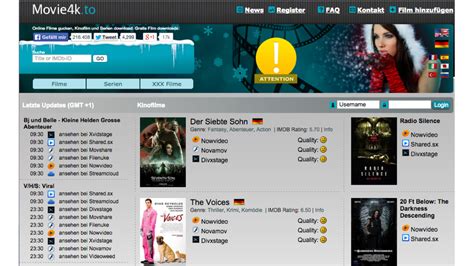  Movie4K is an online streaming TV site where you can stream movies of different genres in 4K. It was released after the shutdown of the currently non-existent site Movie2K.to. The site’s beautiful layout and easily accessible features make it popular among avid movies and series watchers. . 