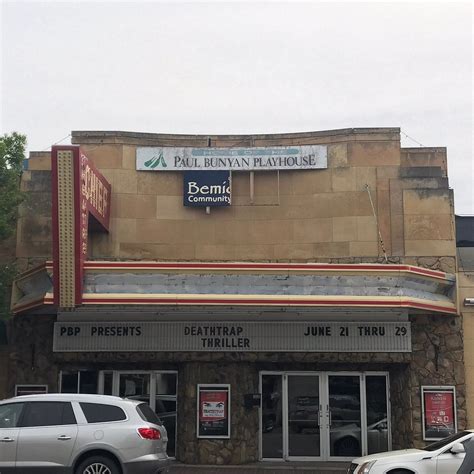 Movies at bemidji theater. CEC - Bemidji Theatre. 5284 Theatre Lane , BemidjiMN56601|(218) 444-6684. 0 movie playing at this theater Monday, April 15. Sort by. Popularity Title User Rating Release Date Runtime. Online showtimes not available for this theater at this time. Please contact the theater for more information. Movie showtimes data provided by Webedia ... 