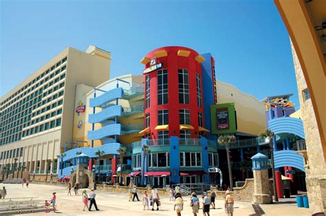 70 Boardwalk, Daytona Beach, FL 32118. PARKING. Parking is available across the street from the Ocean Walk Shoppes in the Ocean Center parking garage and surface lots close by. From the garage, you can take the second-floor sky walk, above A1A, across to enter the Bandshell through the Ocean Walk Shoppes & Movies Plaza. ADA PARKING. 