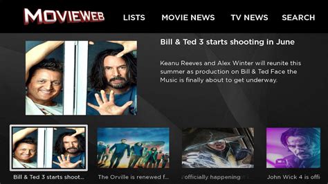 Movieweb app. MovieWeb 2.6. 215 ratings + Add channel. Return to all channels. Categories: Movies & TV. ... The TNT app makes watching live sports, movies and full episodes easy ... 