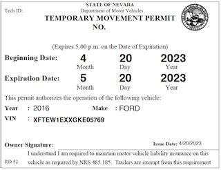 Learn how to get a movement permit for your vehicle when moving 
