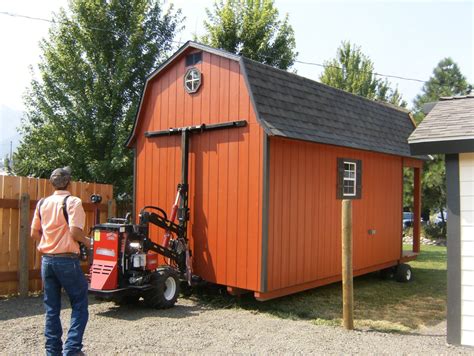 Moving shed. Sep 13, 2021 · The first thing you want to do is make sure you have the necessary tools and parts to get the job done: Floor jack (two will make it even easier) 8 pieces (or more) of 6″ PVC pipe (can be 6-8 feet lengths) Concrete or block to use as pads. pressure-treated or cedar shims. Two 2 x 4 x 12s. 4-foot level. 3-4 buddies. 