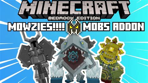 Mowzies Mobs Addon!!! MINECRAFT BEDROCK! - YouTube