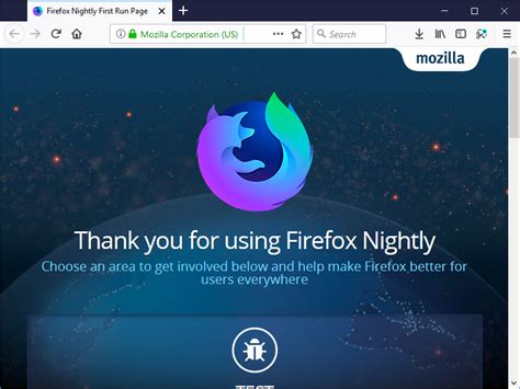Mozilla nightly. Firefox Nightly has a new logo. Bug 1387254. Added an option to the Page Action menu to report a website issue in Firefox Nightly and Firefox Dev Edition. Bug 1373650. Firefox Nightly now gets updated twice a day so as to help our communities in EMEA and Asia regions to catch regressions and report them … 