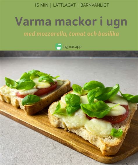 Mozzarella tomat i ugn