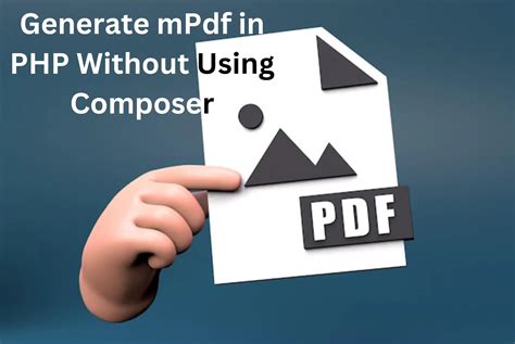 Mpdf without composer.  Hello everyone I have used MPDF in the 6.  Gen...