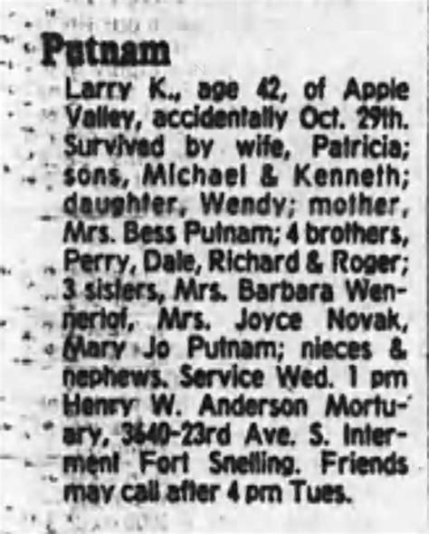 Search for all of today's most recent Minneapolis Obituaries from Local Newspapers and Funeral Homes in Minneapolis, Minnesota.. 