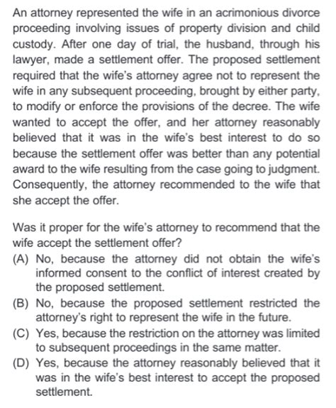 Mpre Practice Questions