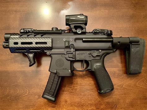 Mpx gen 3. I guess the MPX-K is the latest model with 4.5 barrel, timney trigger, folding stock. used prices online are still high, close to new. for $200 more I figured get the new trigger which I think is 4.5lb versus the curved trigger at 8lbs. folding stock which I prefer over pullout. and the FDE color. 