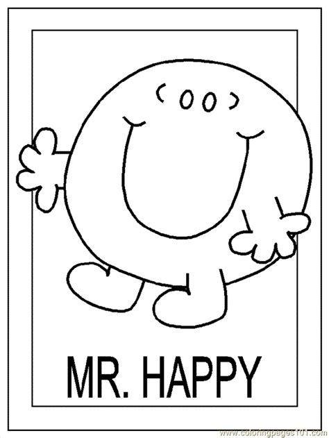 Mr Men Coloring Pages