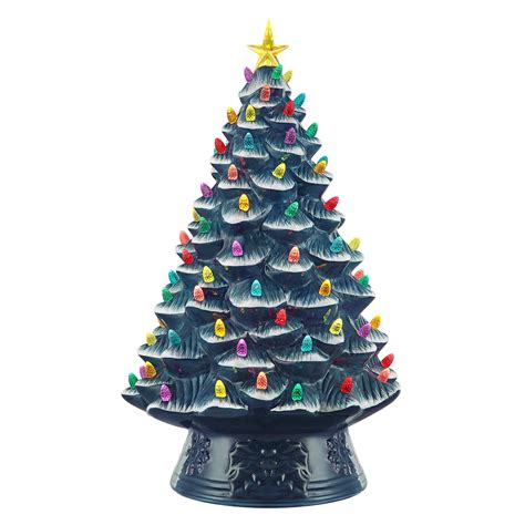 Mr christmas nostalgic christmas tree. 18" Nostalgic Ceramic Tree - White. $99.99. Sold out. Bring back memories from Christmas past with this vintage-inspired 18" Nostalgic Christmas Tree by Mr. Christmas. This classic Christmas decoration has been a focal point of households for generations, now available with modern technology. LED lights radiate through the … 