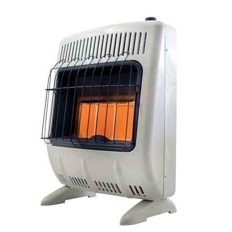 There is a newer model of this item: Mr. Heater Corporation F299720 Vent-Free 20,000 BTU Blue Flame Propane Heater, Multi. $224.95. (1,994) Only 5 left in stock - order soon. Amazon Basics 46,000 BTU Outdoor Propane Patio Heater with Wheels, Commercial & Residential - Black / Stainless. 4.5 out of 5 stars.. 