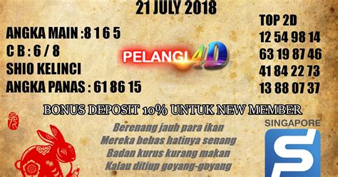 Mr limbad prediksi no togel singapore. Bonus new member terbesar.