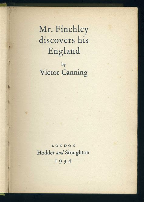 Download Mr Finchley Discovers His England By Victor Canning