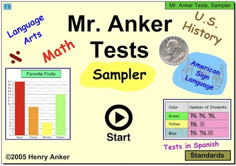 Mr. Anker Tests - Free On-Line Activities for Students