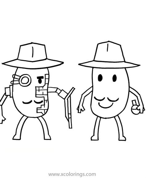 Mr. P from Piggy Roblox Coloring Pages