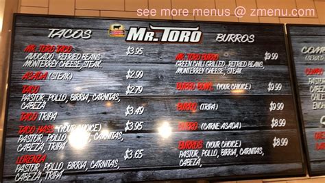 View the Menu of Mr Toro Carniceria in 7545 S Houghton Rd,, Tucson, AZ. Share it with friends or find your next meal. Meat market. 