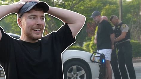 MrBeast gets arrested and taken into custody for a YouTube prank. You