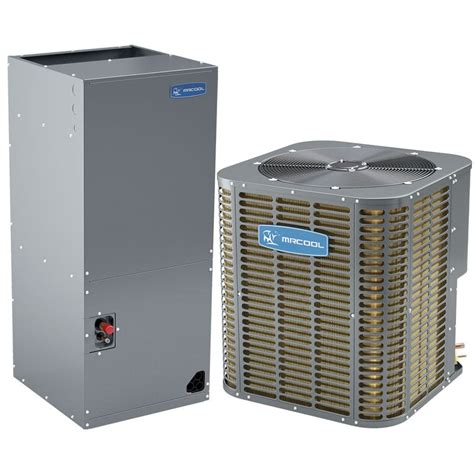 Mrcool heat pump. For your heating and cooling needs, look to this MrCool DIY 27k BTU 22 SEER three-zone ductless heat pump split system. Heat or cool three areas at a time. ... This MRCOOL DIY 33,000 BTU 3 Ton 3 Zone Ductless Mini Split Air Conditioner and Heat Pump with Wall Mounted Air Handlers bundle includes: 36K BTU Condenser, one 9K BTU Wall Mount, … 