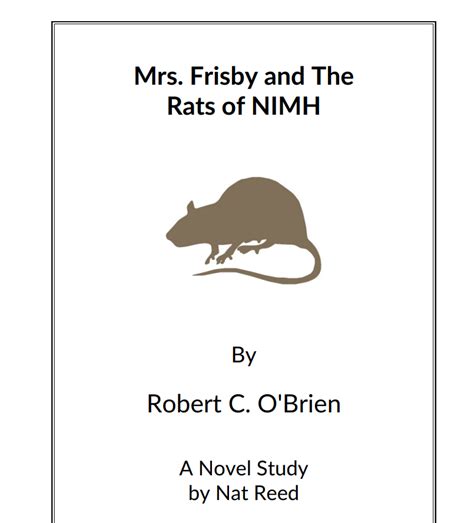 Mrs frisby and the rats of nimh literature study guide. - Auditing rittenberg 8th edition solutions manual.