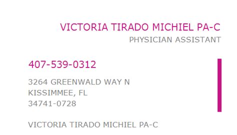 Mrs. Victoria Tirado Michiel, Physician Assistant in …