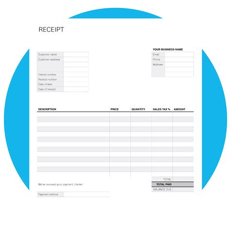 Ms Excel Contractor Receipt Template Free Receipt Templates