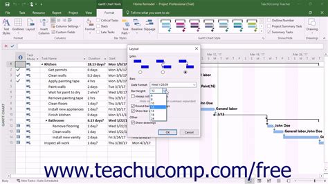 Ms Project Gantt Chart Date Format Ponasa
