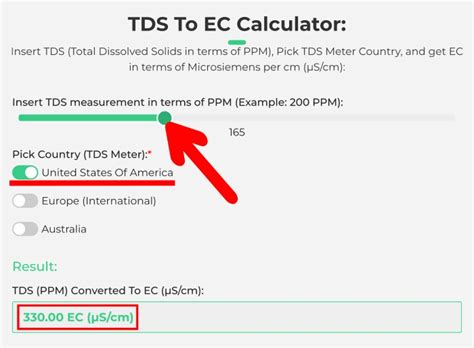 Ms cm to ppm tds.  Our TDS calculator helps users ascertain the conversion fac...
