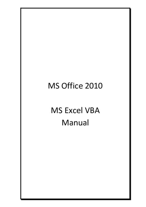 Ms office 2010 ms excel vba manual. - La  prise de notes en interprétation consécutive.