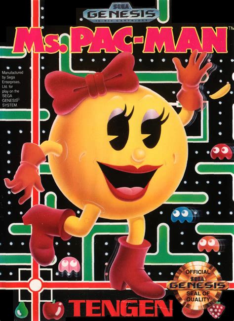 Ms pac man game. This cabinet includes 6 Pac-Man Games: Pac-Man, Ms. Pac-Man, Pac-Man Plus, Super Pac-Man, Pac & Pal & Pac-Mania along with 26 other non-Pac-Man Namco games. There are 3 versions of this cabinet, a Coin-Op version for Arcades, and both a Cabaret and Chill version for homes. Like Pac-Man's Arcade Party, only the home cabinets contain Ms. Pac-Man. 