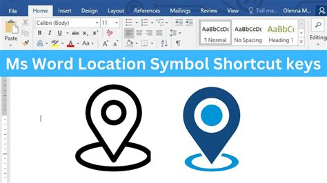 Ms word location symbol code.  Whether you&rsquo;re preparing a professional report, creating a t...