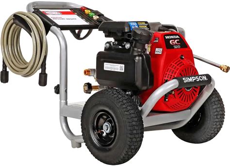 Ms60921 pressure washer. Up for sale is a brand-new SIMPSON MS60921 3300PSI Pressure Washer still in manufacturer`s box.Product DetailsThe SIMPSON MegaShot 3300 PSI at 2.4 GPM HONDA GC190 with OEM Technologies Axial Cam Pump Cold Water Premium Residential Gas Pressure Washer is perfect for the Do-it-Yourselfer looking for maximum … 