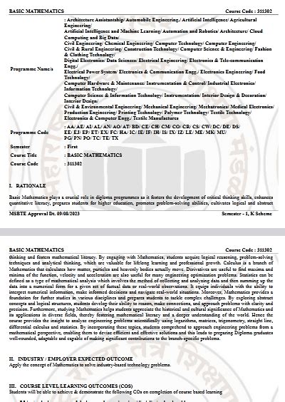 Msbte 6th sem syllabus k scheme computer engineering.  1. C.  Offering ...