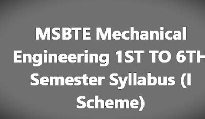 Msbte 6th sem syllabus k scheme mechanical engineering.  Whether you&rsquo;re i...