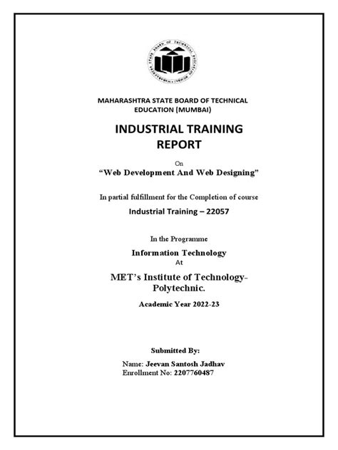 Msbte internship report.  Nov 15, 2019 · Simple to make, it&rsquo;s perfect i...